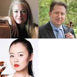 Sara Sant'Ambrogio, cello; Yuriy Bekker, violin; Yinzi Kong, viola
